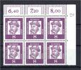 Bund Bund MiNr. 349 x DZ postfrisch im 6er Block Eckrand MiNr. 349 x DZ im 6er Block Eckrand -