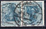 Deutsches Reich Deutsches Reich Zusammendrucke MiNr. K 2 gestempelt MiNr. K 2 Zusammendrucke -