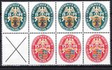 Deutsches Reich Deutsches Reich Zusammendrucke MiNr. W 31 + S 50 (2x) postfrisch MiNr. W 31 + S 50 (2x) Zusammendrucke -