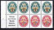 Deutsches Reich Deutsches Reich Zusammendrucke MiNr. H-Blatt 65 B postfrisch MiNr. H-Blatt 65 B Zusammendrucke -