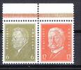 Deutsches Reich Deutsches Reich Zusammendrucke MiNr. W 29 Oberrand postfrisch MiNr. W 29 Oberrand Zusammendrucke -