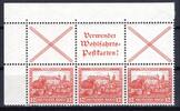 Deutsches Reich Deutsches Reich Zusammendrucke MiNr. S 100 (2x) + S 101 postfrisch MiNr. S 100 (2x) + S 101 Zusammendrucke -