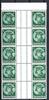 Deutsches Reich Deutsches Reich Zusammendrucke MiNr. WZ 9 (5x) Oberrand postfrisch MiNr. WZ 9 (5x) Oberrand Zusammendrucke -