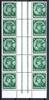 Deutsches Reich Deutsches Reich Zusammendrucke MiNr. WZ 9 (5x) Unterrand postfrisch MiNr. WZ 9 (5x) Unterrand Zusammendrucke -