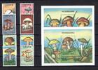 Ghana Ghana MiNr. 1287-1294 + Block 145-146 postfrisch Pilze MiNr. 1287-1294 + Block 145-146 Pilze -