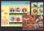 Papua Neuguinea Papua Neuguinea MiNr. 1129-1132 + Block 33-34 postfrisch Pilze MiNr. 1129-1132 + Block 33-34 Pilze -