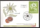 Österreich 2005 Numisbrief Edelweiß ST -