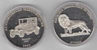 10 FRANCS CONGO NICKEL PROOF COIN 2003 YEAR CAR HISTORY AUTOMOBILE RENAULT -