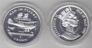 1 CROWN ISLE OF MAN SILVER PROOF COIN YEAR KM#438a ABE KAWACHI TOKYO PARIS -