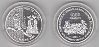 1000 FRANCS CAMEROON - SILVER PROOF COIN 2004 YEAR GERMANY FIFA WORLD CUP -