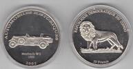 10 FRANCS CONGO NICKEL PROOF COIN 2003 CAR HISTORY AUTOMOBILE MAYBACH W3 -