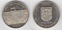  5 ECU 1995 NORWAY  UNC COIN YEAR X#14 CITY OF BERGEN SHIP  22,16 EUR20,61 EUR  + 8,52 EUR frais d'envoi