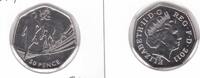 50 PENCE UK UNITED KINGDOM BU COIN YEAR KM#1173 LONDON OLYMPIC TRIATHLON -