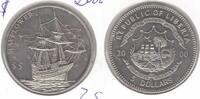 LIBERIA RARE 5$ UNC COIN 2000 YEAR SHIP MAYFLOWER KM#695 -