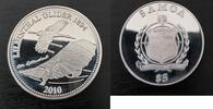 SAMOA RARE SILVER PROOF 5$ TALA COIN YEAR KM#218 LILIENTHAL GLIDER -