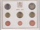 2 EURO VATICAN 8 DIF UNC COINS SET 0.01 - YEAR POPE BENEDICT XVI MINT PACK -