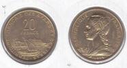 20 FRANCS FRENCH AFARS & ISSAS RARE UNC COIN YEAR KM#E3 ESSAI -