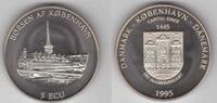 5 ECU DENMARK - EXTREMELY RARE UNC COIN YEAR X#30 550th ANNI COPENHAGEN -
