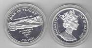 1 CROWN ISLE OF MAN – SILVER PROOF COIN YEAR KM#440.2a MESSERSCHMIDT 262 -