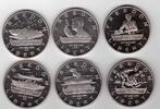 MARSHALL ISLANDS – RARE 6 DIF X 5$ UNC COINS SET 1995 YEAR SHIP KENNEDY -