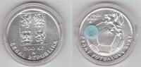 200 KORUN CZECH REPUBLIC - SILVER UNC COIN YEAR FOOTBALL UNION KM#52 + COA -