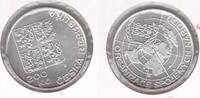 200 KORUN CZECH REPUBLIC SILVER UNC COIN YEAR KM#17 50th ANNI UNITED NATION -