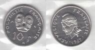 10 FRANCS FRENCH POLYNESIA - RARE UNC COIN YEAR E1 ESSAI IN MINT PACK -