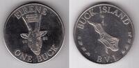 BUCK ISLAND - ONE BUCK UNC COIN YEAR BVI -