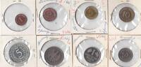 1 PFENNIG WEST GERMANY RARE 8 DIF PROOF COINS SET - 5 MARK YEAR G -
