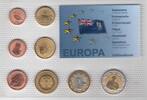 1 CENT FALKLAND ISLANDS 8 DIF UNC SET - 2 EURO YEAR PATTERN ESSAI PROVA -