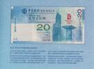 Hong Kong HONG KONG 20$ UNC BANKNOTE YEAR BANK OF CHINA OLYMPIC IN FOLDER P-340b -