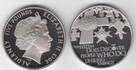  ALDERNEY   PROOF COIN YEAR INVESTITURE 5 POUNDS 2013 