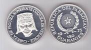 150 GUARANIES PARAGUAY RARE SILVER PROOF COIN YEAR KM#67 VERACRUZ -