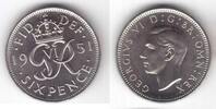 6 PENCE UK UNITED KINGDOM GREAT BRITAIN COIN YEAR KM#875 PROOF -