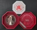 SINGAPORE RARE CU-NI 2$ PROOFLIKE COIN YEAR KM#234 ROOSTER BOX COA -