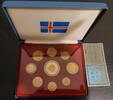 ICELAND PROBE PATTERN ESSAI 9 DIF SET 0.01- 5 EUROP YEAR SHIP TRI-METAL COA -