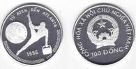  VIETNAM SILVER PROOF 100 DONG COIN YEAR KM#47 ATLANTA OLYMPIC GAMES 1996  1995 