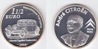 France FRANCE SILVER PROOF   COIN YEAR KM#1555 ANDRE CITROEN 1 1/2 EURO 2008 