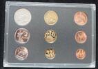  SOUTH AFRICA 9 DIF PROOF COINS SET   - 5 RAND YEAR + BOX + COA 1 CENT 1998 