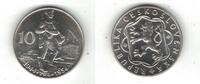 10 KORUN CZECHOSLOVAKIA SILVER PROOF COIN YEAR KM#40 SLOVAK UPRISING -