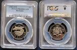 BARBADOS PROOF 1$ COIN YEAR KM#14.1 FLYING FISH PCGS PR68 TOP POP -