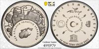 30 LIRA TURKEY SILVER PROOF COIN KM#1207 DERVISHES VILLAGE PCGS PR69 POP -