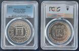 1 PESO DOMINICAN REPUBLIC SILVER UNC COIN YEAR KM#34 CENTRAL BANK PCGS MS64 -