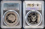 2 RAND SOUTH AFRICA SILVER PROOF COIN YEAR KM#561 POLE PCGS PR69 TOP POP -