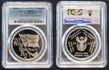 2 RAND SOUTH AFRICA SILVER PROOF COIN YEAR KM#580 DEMOCRACY PCGS PR69 TOP -