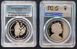 1 CROWN GIBRALTAR SILVER PROOF COIN YEAR KM#944a URANUS PCGS PR68 TOP POP -