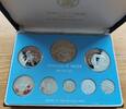 BELIZE PROOF 8 DIF COINS SET 0.01 - 10$ 1981 YEAR KM#65 SPOONBILL BOX COA Cu-Ni -
