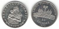  50 GOURDES 1973 HAITI SILVER  UNC COIN YEAR KM#105 WOMAN AND CHILD  42,09 EUR39,14 EUR  + 8,59 EUR frais d'envoi