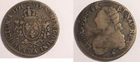 Faux d'époque Louis XVI faux écu aux branches d'oliviers en bronze 1791 A -