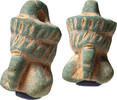 Egyptian phallus jewelry pendant, fertility symbol, late period Egypt -
